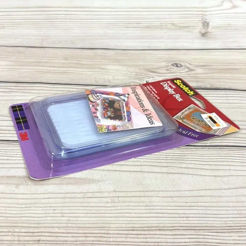 Scotch 3M Keepsake Display Boxes Lot of 12 (6 Packs) Acid Free Clear Scrapbook